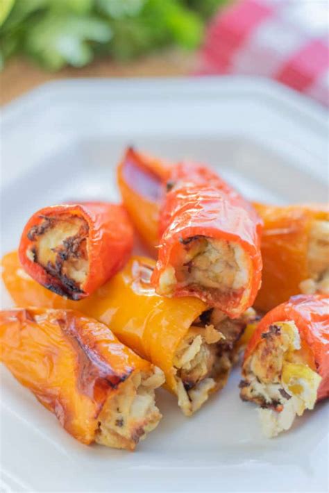 Low Carb Stuffed Sweet Peppers Stylish Cravings Keto