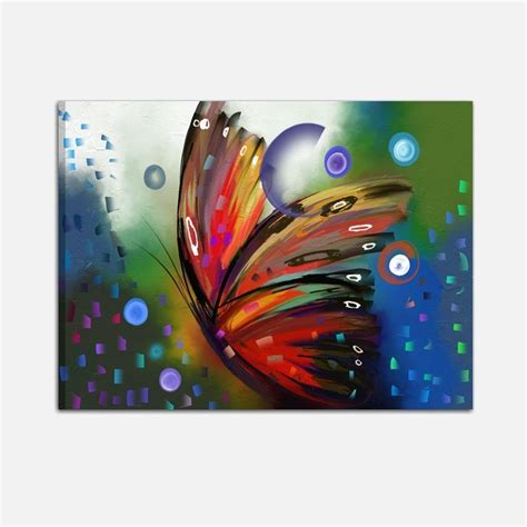 quadro moderno dipinto  mano  farfalle farfalle