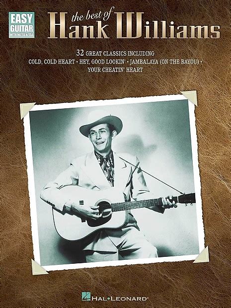 The Best Of Hank Williams Easy Guitar With Notes And Tab Reverb