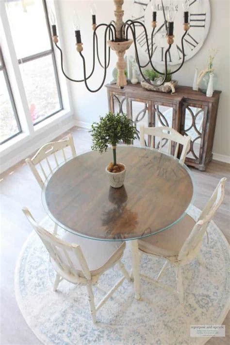 Banana leaf carved glass mirror. Rustic Beach Cottage Dining Room