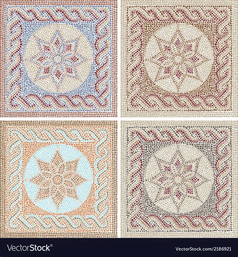 Antique Mosaic Royalty Free Vector Image Vectorstock