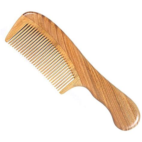 Hoyofo Rounded Handle Comb Hair Handmade Wooden Combs For Men And Women