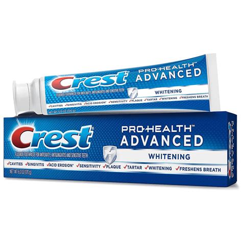 Crest Pro Health Advanced Whitening Fluoride Toothpaste 170 G 6 Oz