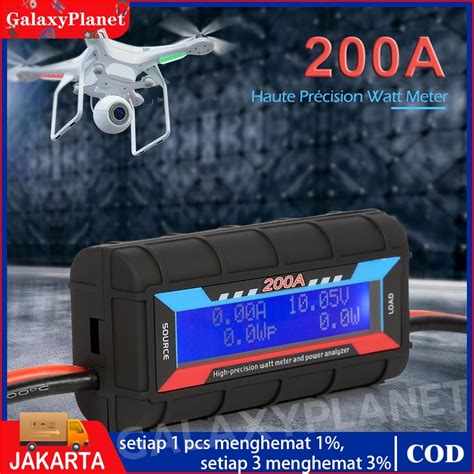 Jual Watt Meter Dc 60v 200a 150a Digital Lcd Display Lipo Battery Power