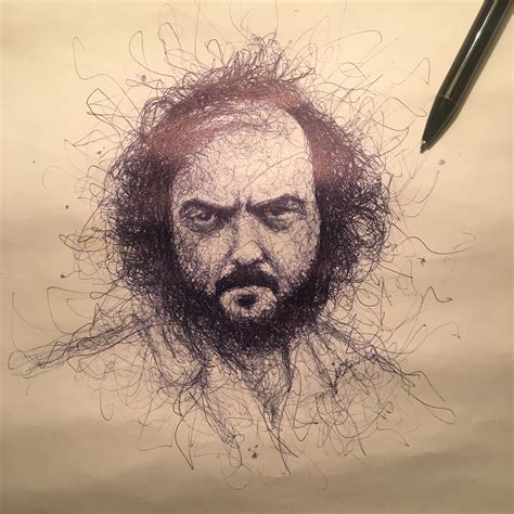 Stanley Kubrick Stanleykubrick Drawing Scribble Illustration çizim