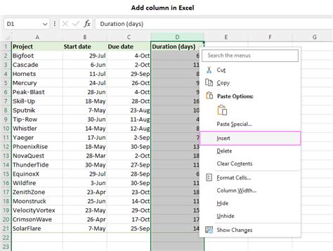 How To Insert Column In Excel Single Multiple Every Other
