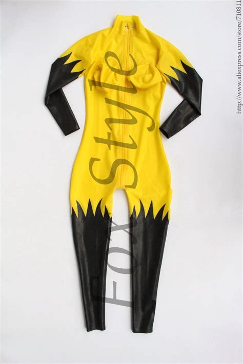 New Fashion Breast Inflatable Catsuit Latex Tights Jumpsuits