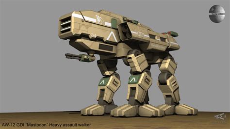 Aw 12 Mastodon Gdi Heavy Assault Walker 3d Model