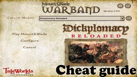 Cheat Guide For Mount And Blade Warband Dickplomacy And Dickplomacy