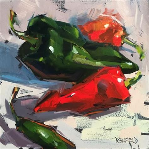 Daily Paintworks I Love Peppers Original Fine Art For Sale