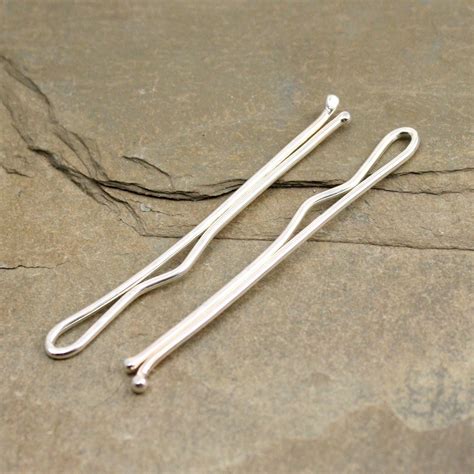 Pair Of Sterling Silver Bobby Pins