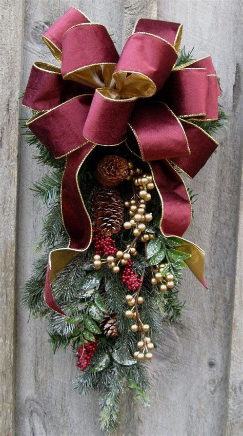 Christmas Swag Holiday Wreaths Victorian Elegant Designer Door