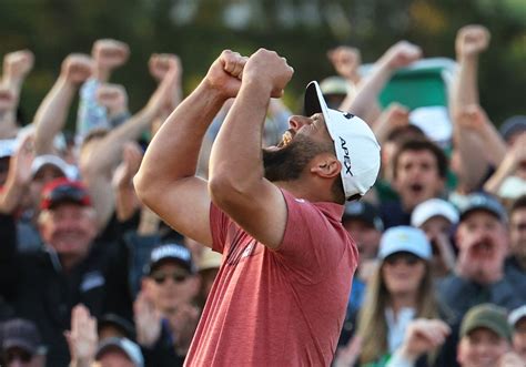 the masters 2023 jon rahm wins emotional first green jacket in honor of seve ballesteros cs