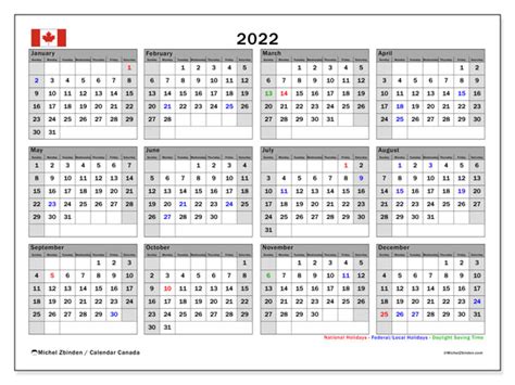 Free Printable Canadian Calendar 2022 Monthly Get Latest News 2023 Update