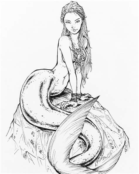 Mermaid Drawing Ideas How To Draw A Mermaid HARUNMUDAK