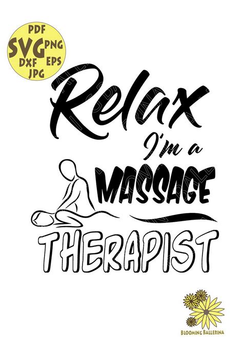 Relax Im A Massage Therapist Svg File Massage Svg Etsy Uk Massage Therapist Massage T