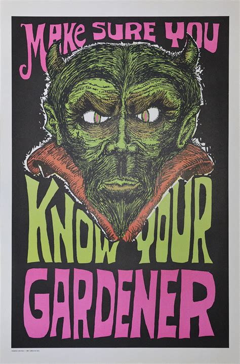 Vintage Nos 1970s Poster Psychedelic Era Rock Know Your Etsy