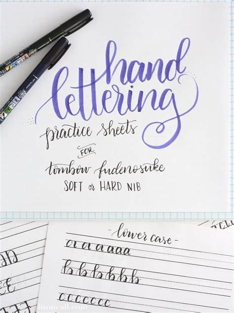 Printable Free Printable Hand Lettering Practice Sheets Printable