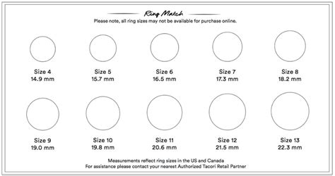 Ring Size Guide Engagement Ring Guide