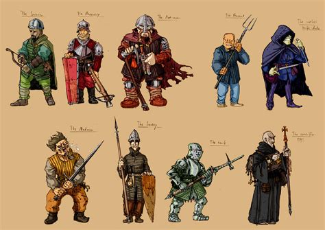 Medieval Characters By Penuser On Deviantart
