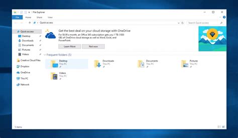 Windows 10 Now Shows Onedrive Ads In The File Explorer Techraptor