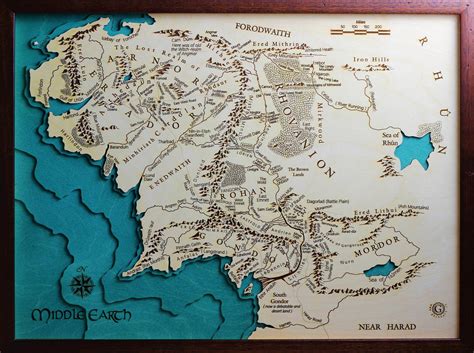 Middle Earth Map High Resolution posted by Michelle Mercado