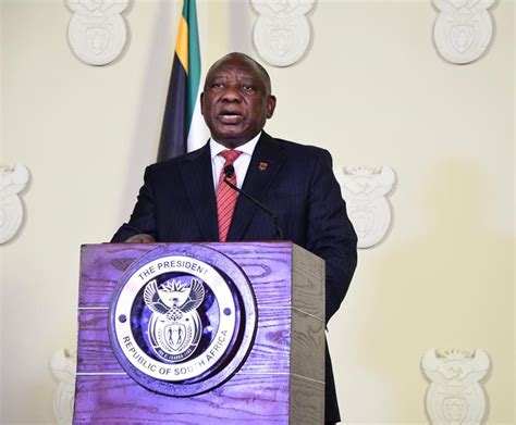 Watch Live President Ramaphosa Announces Cabinet Reshuffle