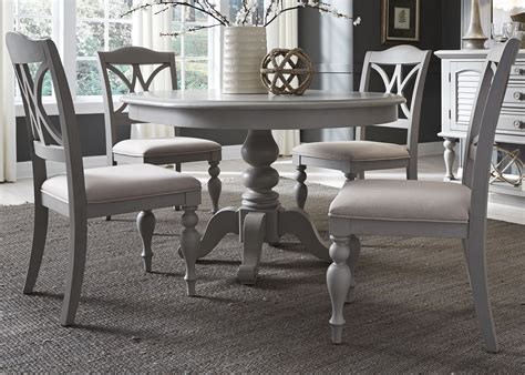 Summer House Dove Grey Round Dining Room Set From Liberty Coleman