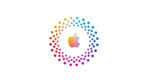 Colorful Design Apple Logo In White Background 4k 5k Hd Apple