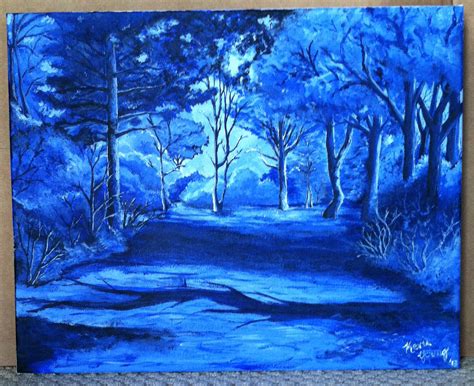 Blue Monochrome Landscape By Kyoung720 On Deviantart