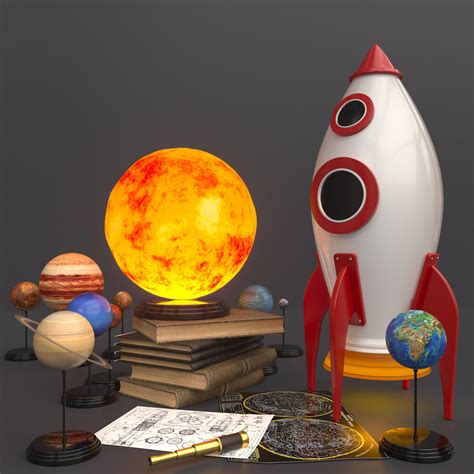 Solar System Kit For Children 3d Model Cgtrader