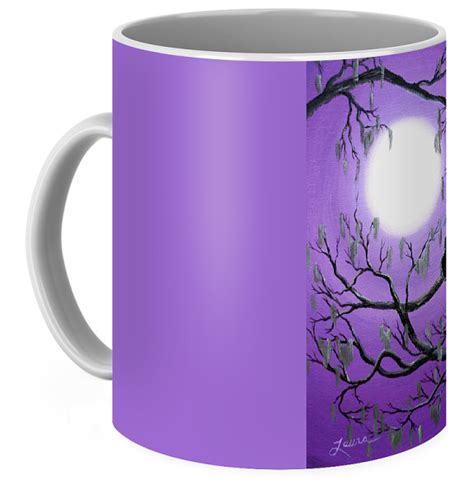 Black Cat In Mossy Tree Coffee Mug For Sale By Laura Iverson
