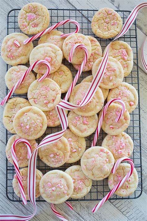 Peppermint Sugar Cookies Peppermint Sugar Cookies Candy Cane Cookies