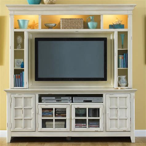Coastal Style Entertainment Console With Storage By Liberty Furniture