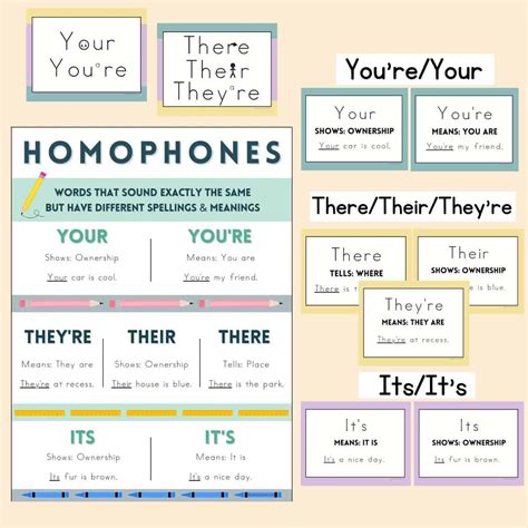 Free Homophone Worksheets For Teaching Homophones Literacy Learn