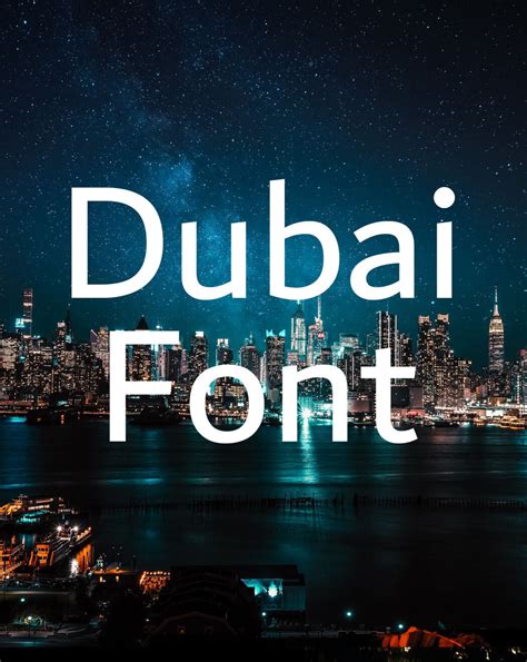 Dubai Font Free Download