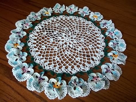 Ravelry New Pansy Doily Pattern By American Thread Company