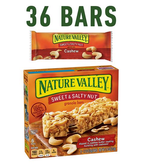 It's a delicious crunchy almond snack the whole family can enjoy! Nature Valley Granola Bars, Sweet and Salty Nut, Dark ...