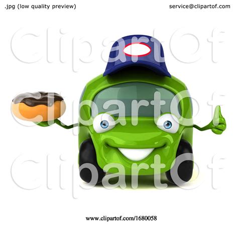 3d Little Green Car Mechanic On A White Background By Julos 1680058
