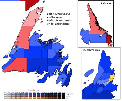Canadian Election Atlas Newfoundland And Labradors New Electoral Map