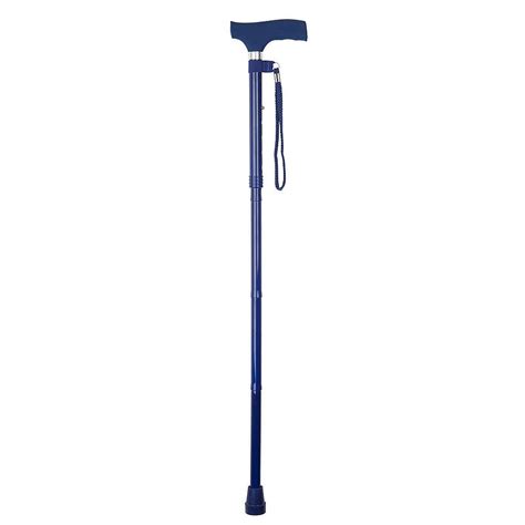 Navy Blue Adjustable Folding Stick Health And Care