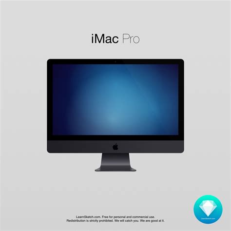 iMac Pro Free Mockup - Sketch file Download - FreebiesUI | Imac, Freebie, Imac desk setup