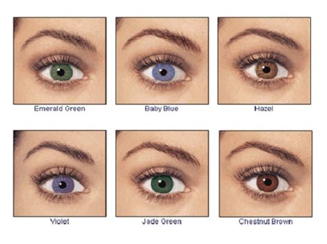 Eye Colors Charts
