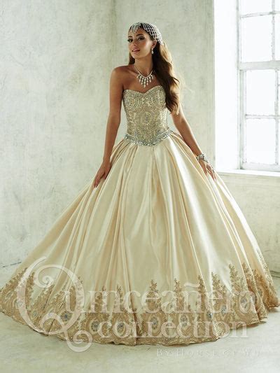 2 Piece Satin Strapless Quinceanera Dress By House Of Wu 26826 Abc