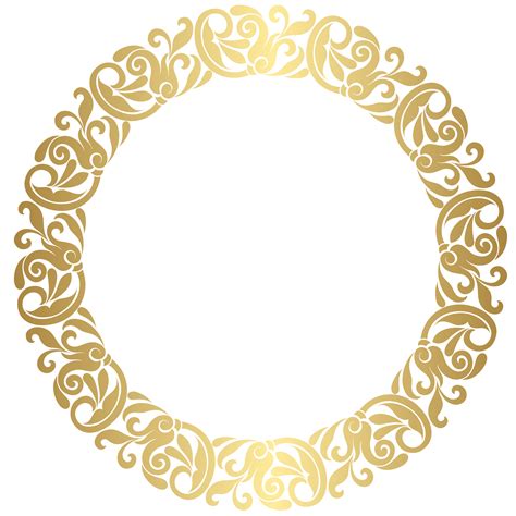 Gold Circle Frames Gold Picture Frames Borders And Frames Clip Art