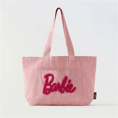 Zara Bags Nwt Zara X Barbie Mattel Tote Bag Barbie The Movie Pink