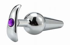 butt plug anus jewel beginner massager stimulation stainless toy anal steel sex