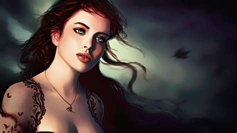 Wallpaper Fantasy Art Women Artwork Fan Art People Open Mouth