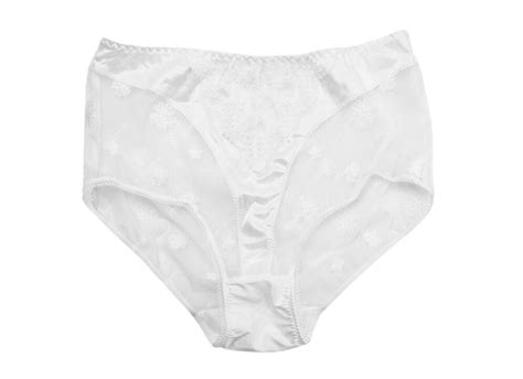 Premium Photo White Lace Panties Isolate
