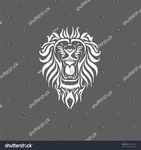Lion Head Icon Stock Vector Royalty Free 419274295